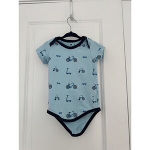 monica + andy bike short sleeve onesie Size 18-24mo